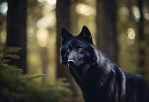 black wolf in dream