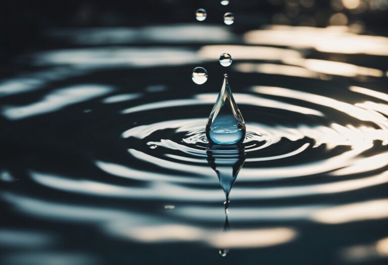 Dreaming About Falling Into Water: Meanings And Interpretations 8 MYDREAMGUIDES.COM A falling drop of water that creates ripples in a pond.