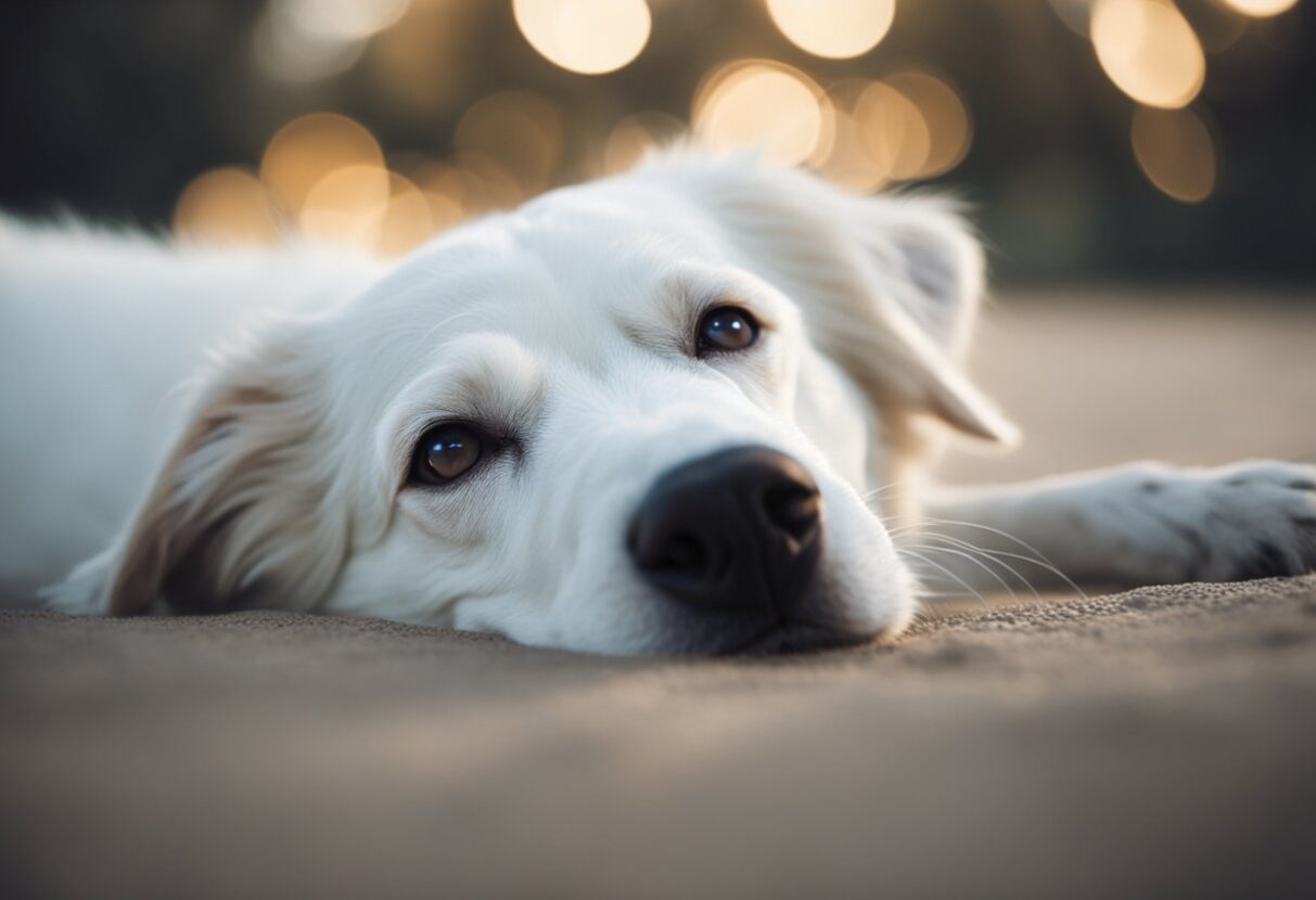 Dreaming About A White Dog: Meanings And Interpretations 1 Dreaming About A White Dog: Meanings And Interpretations Dreaming about a white dog can be a memorable experience. White dogs in dreams can stand out, making you wonder what it means when you wake up.