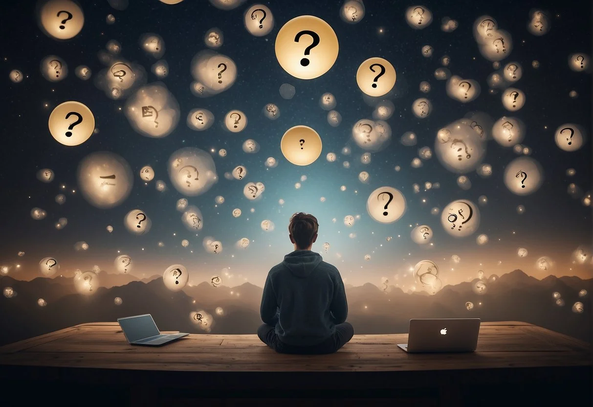 What Does It Mean to Dream About Receiving a Text? The Possible Interpretations... 4 A person reads a perplexing text message while surrounded by floating dream symbols and question marks